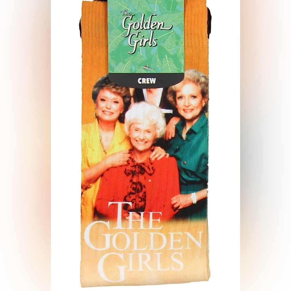 NWT 2018 San Diego Comic Con Exclusive Golden Girls Crew Socks, Sock Size 9-11